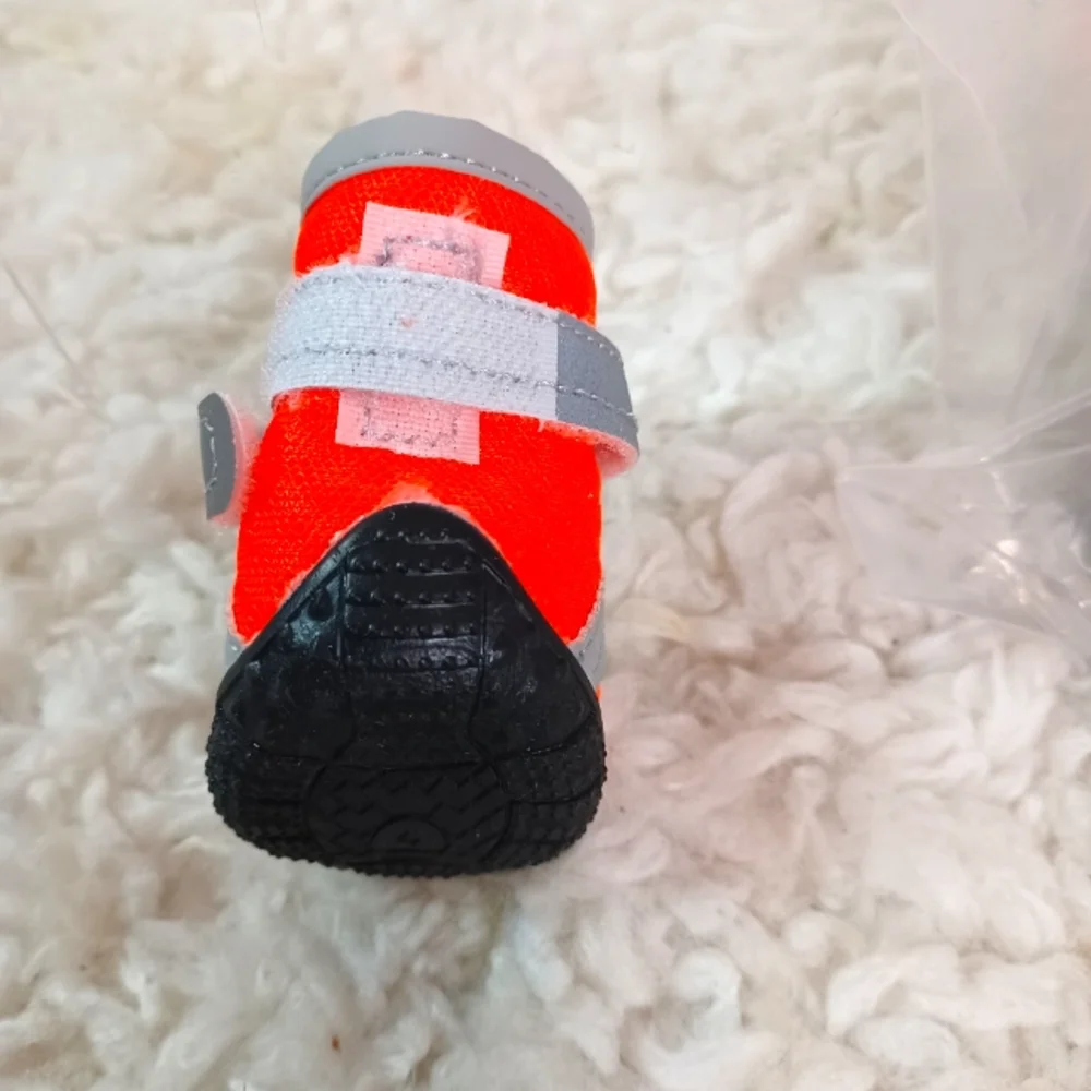 Nereids 4pcs Dog/Cat Boots  color:Orange Red